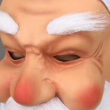 Christmas Santa Claus Mask With Beard Masquerade Dress Up Party Cosplay Prop