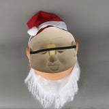 Christmas Santa Claus Mask With Beard Masquerade Dress Up Party Cosplay Prop