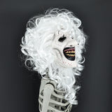 TERRIFIER 3 Horror Clown Mask with Wig Halloween Masquerade Fancy Dress Up Party Cosplay Prop
