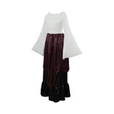 BFJFY Women Ladies Retro Long Skirt Dress Long Robe Ball Evening Skirt Halloween Suit Costume - BFJ Cosmart