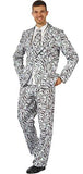 BFJFY Mens Skull Pumpkin Dollar Pattern Suit Tuxedo Halloween Cosplay Costume - BFJ Cosmart
