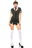 BFJFY Halloween Women Airline Pilot Uniform Navy Stewardess Cosplay Costume - BFJ Cosmart