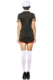 BFJFY Halloween Women Airline Pilot Uniform Navy Stewardess Cosplay Costume - BFJ Cosmart