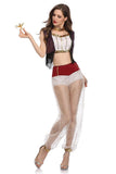 BFJFY Women's Halloween Arab Costume Lamp Of Aladdin Belly Dance Cosplay Costume - BFJ Cosmart