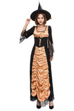 BFJFY Halloween Witch Cosplay Costume Witch Magician Long Dress For Women - BFJ Cosmart