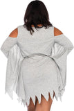 BFJFY Women Halloween Ghost Costume Plus Size Party Dress Adult - BFJ Cosmart