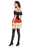 BFJFY Women Halloween Skull Ghost Bride Costumes Bride Party Dress - BFJ Cosmart