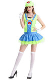 BFJFY Halloween Womens Super Mario Dress Bar Maid Cosplay Costume - BFJ Cosmart
