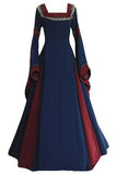 BFJFY Women Medieval Long Gown Dress Victorian Cosplay Flare Halloween Costume - BFJ Cosmart