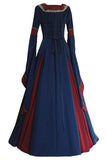 BFJFY Women Medieval Long Gown Dress Victorian Cosplay Flare Halloween Costume - BFJ Cosmart
