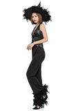 BFJFY Women Halloween Black Witch Trouser Cosplay Costume - BFJ Cosmart