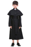 BFJFY Halloween Boy's Church Pastor Costumes Choir Priest Black Cosplay Costume - BFJ Cosmart