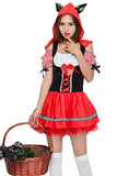 BFJFY Halloween Women's Little Red Riding Hood Fairy Tale Cosplay Costume - BFJ Cosmart