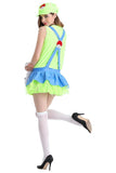 BFJFY Womens Super Mario Party Dress Up Halloween Costume Cosplay Green - BFJ Cosmart