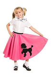 BFJFY Women Poodle Skirt With Musical Note Printed Scarf Costume - BFJ Cosmart