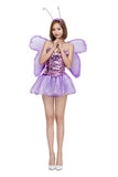 BFJFY Halloween Women's Butterfly Fairy Cosplay Costume Purple Fairy Dress - BFJ Cosmart