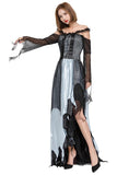 BFJFY Women Halloween Witch Cosplay Costume Long Skirt Shoulder - BFJ Cosmart