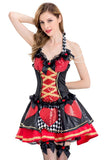 BFJFY Halloween Women's Red Heart Print Queen Cosplay Costume - BFJ Cosmart