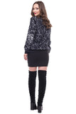 BFJFY Women Halloween Spider Net Printed Sweater Cosplay Costume - BFJ Cosmart