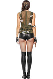 BFJFY Halloween Women's Camouflage Costume Female Instructor Spy Uniform Outfit - BFJ Cosmart