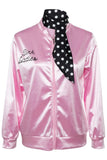 BFJFY Women Pink Lady Jacket Retro Grease Halloween Costume - BFJ Cosmart