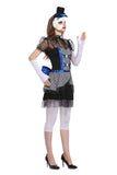 BFJFY Women Halloween Ghost Bride Cosplay Costume Devils Clown Costume - BFJ Cosmart