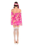 BFJFY Halloween Women's 70s Hippie Costumes Carnival Cosplay Fancy Dress - BFJ Cosmart