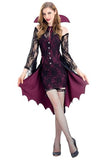 BFJFY Women's Halloween Vampire Countess Cosplay Dress Witch Bat Vampire Costume - BFJ Cosmart