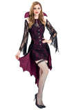 BFJFY Women's Halloween Vampire Countess Cosplay Dress Witch Bat Vampire Costume - BFJ Cosmart
