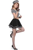 BFJFY Girls Women Sexy Prisoner Uniform Dress Up Halloween Cosplay Costume - BFJ Cosmart