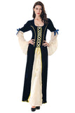 BFJFY Halloween Women's Vintage Medieval Princess Cosplay Long Dress - BFJ Cosmart