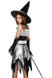 BFJFY Women‘s Halloween Witch Wizard Cosplay Dress Female Magician Costume - BFJ Cosmart