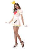 BFJFY Halloween Women's Anime Maid Love Heart Pattern Cosplay Costumes - BFJ Cosmart