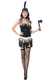 BFJFY Women Indian Costume Halloween Tribal Warrior Cospaly Costume - BFJ Cosmart
