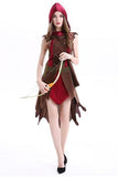 BFJFY Halloween Pirate Cosplay Costume Robin Hooded Outfit For Women - BFJ Cosmart