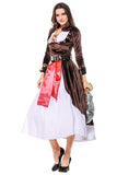 BFJFY Women's Pirate Cosplay Dress Costume Lady Captain Outfit For Halloween - BFJ Cosmart