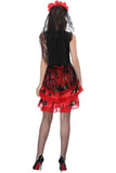 BFJFY Womens Sexy Black Red Bride Dress Halloween Dress Up Costume - BFJ Cosmart