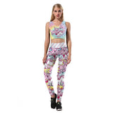 BFJFY Women's Unicorn Printed Gym Yoga Sports Leggings Workout Set - BFJ Cosmart