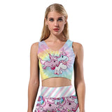 BFJFY Women's Unicorn Printed Gym Yoga Sports Leggings Workout Set - BFJ Cosmart