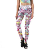 BFJFY Women's Unicorn Printed Gym Yoga Sports Leggings Workout Set - BFJ Cosmart