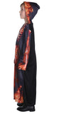 BFJFY Kid's Boy's Flame Skull On Fire Robe Cope Halloween Cosplay Costume - BFJ Cosmart