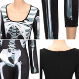 BFJFY Halloween Women Sexy Horrible Skull Pattern Ghost Cosplay Costume - BFJ Cosmart