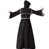 BFJFY Men's Dark Mystic Sorcerer Robe Halloween Cosplay Costume Hooded Cape - BFJ Cosmart