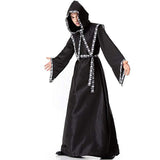BFJFY Men's Dark Mystic Sorcerer Robe Halloween Cosplay Costume Hooded Cape - BFJ Cosmart