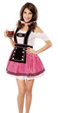 BFJFY Women's Pink Oktoberfest Dress Halloween Beer Festival Maid Cosplay Costume - BFJ Cosmart