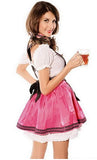 BFJFY Women's Pink Oktoberfest Dress Halloween Beer Festival Maid Cosplay Costume - BFJ Cosmart