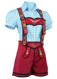 BFJFY Women's Bavarian Bar Maid Cosplay German Oktoberfest Lederhosen Costume - BFJ Cosmart