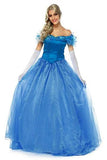 BFJFY Womens Cinderella Princess Blue Full Dress Halloween Cosplay Costume - BFJ Cosmart