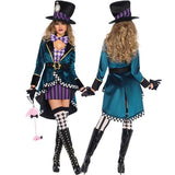 BFJFY Halloween Women's Alice In The Wonderland Mad Hatter Cosplay Costume - BFJ Cosmart