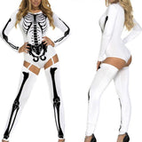BFJFY Halloween Women Sexy Horrible Skull Pattern Cosplay Costume - BFJ Cosmart